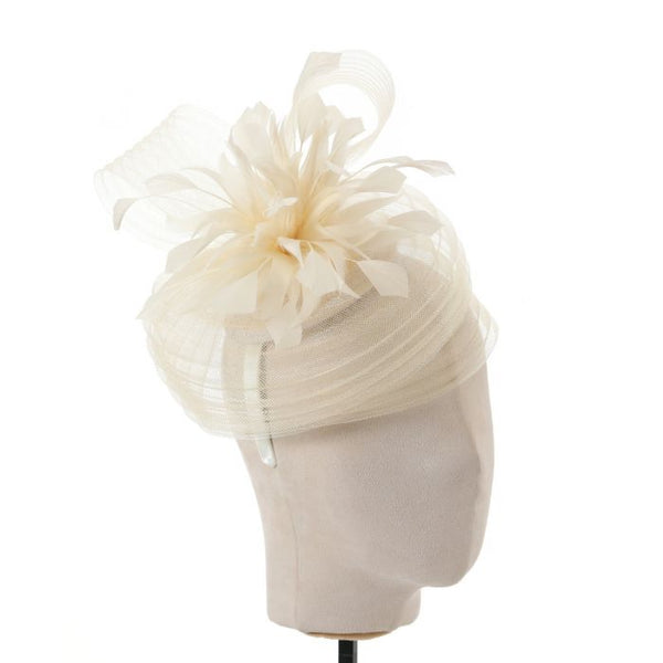 Peach TG090 Small Fascinator