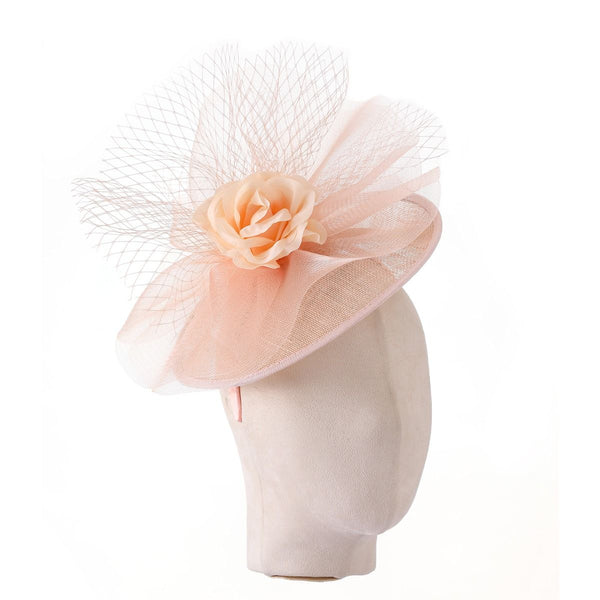 Peach Small Fascinator 065