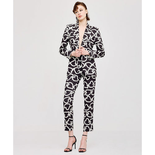 ACCESS FASHION Heart print tailored suit