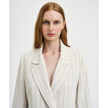 ACCESS FASHION double breasted rhinestone suit