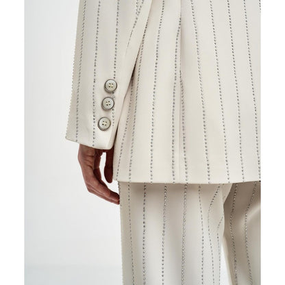 ACCESS FASHION double breasted rhinestone suit