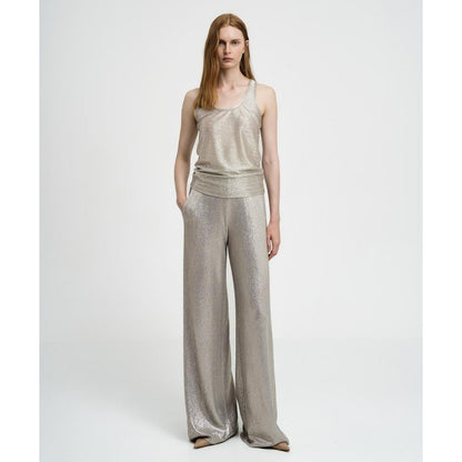 ACCESS FASHION Sleeveless Metallic Top