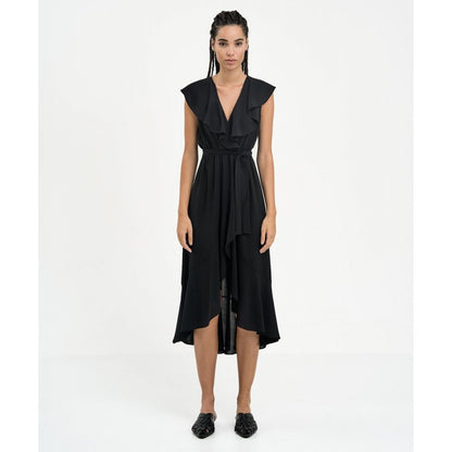 ACCESS FASHION Sleeveless dress with ruffles