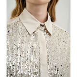 ACCESS FASHION Sequin Short Shirt