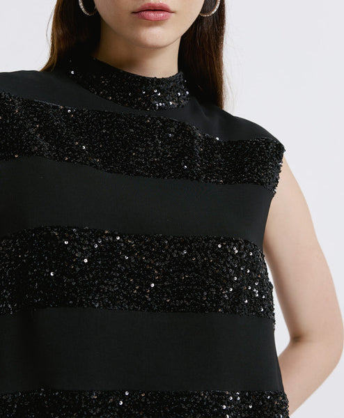 Access FASHION Sleeveless Sequin Top