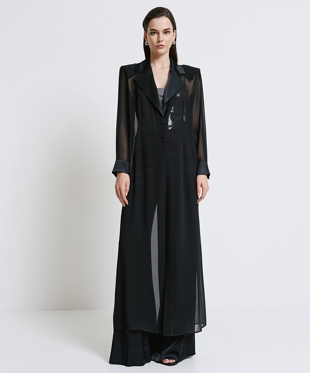 Access Fashion 3317 Chiffon long coat