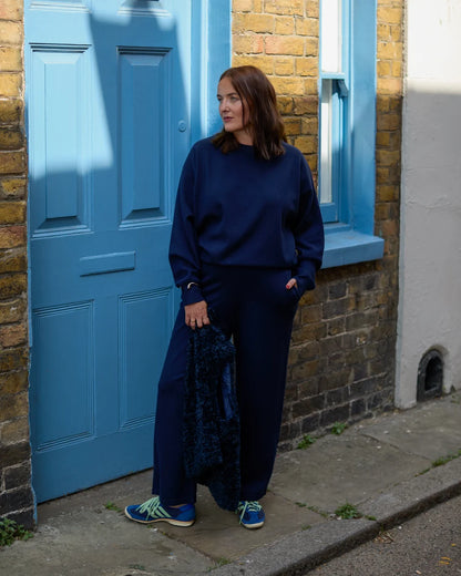 CHALK UMA JUMPER. Navy
