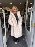 Foreva  Young Liz  long faux fur hooded  coat