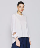 ACCESS FASHION oversized blouse with cut out cuff