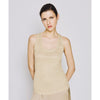 ACCESS FASHION sleeveless ribbed lurex top