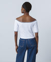 ACCESS FASHION cropped off the shoulder top