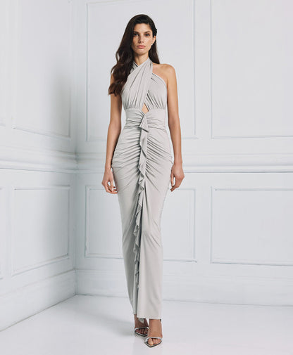 ACCESS FASHION halter neck with ruffle