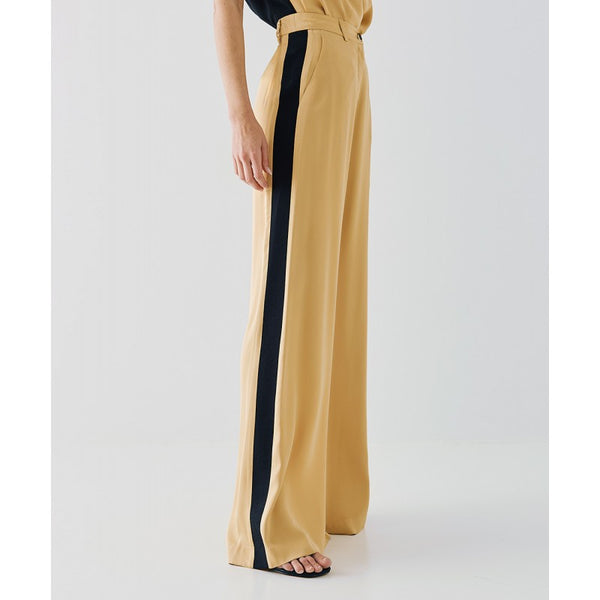 ACCESS FASHION Satin pants with side detail