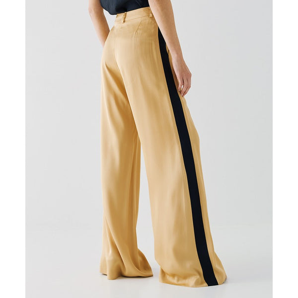 ACCESS FASHION Satin pants with side detail