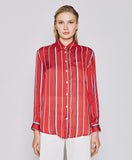 ACCESS FASHION Satin striped shirt