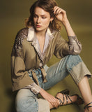 ACCESS FASHION Shirt with wide sleeves and sequins
