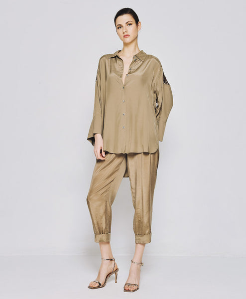 ACCESS FASHION Shirt with wide sleeves and sequins