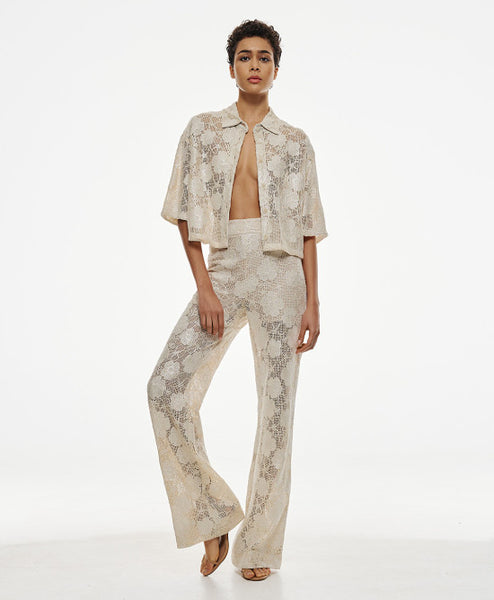 ACCESS FASHION Woven floral pants