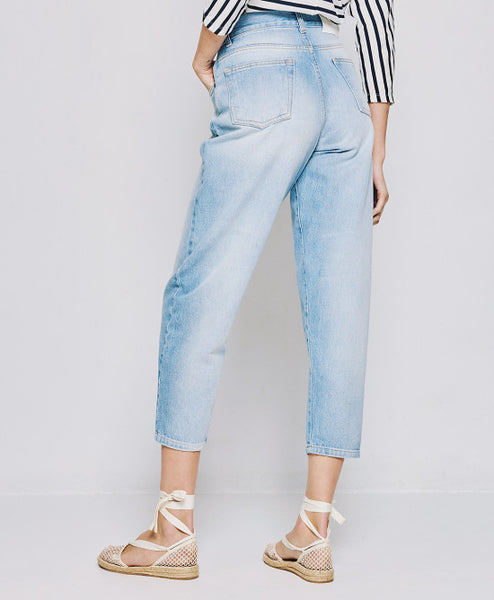 ACCESS FASHION high waist carrot denim jeans