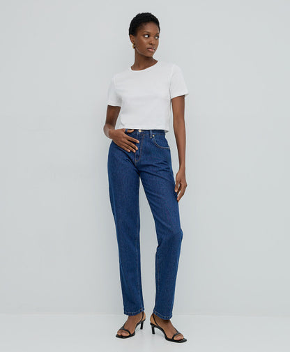 Access fashion straight leg denim  pant