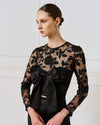 Access Fashion 2013 Blouse with lace and bow Black