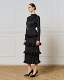 Access Fashion 3310 Pleated dress with ruffles