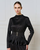 Access Fashion 3310 Pleated dress with ruffles