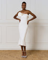 Access Fashion 3332 Long dress with a flower Green