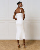 Access Fashion 3332 Long dress with a flower Green