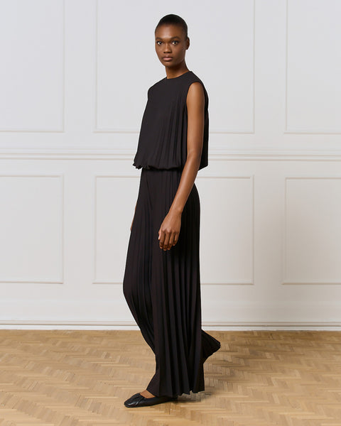 Access Fashion 5031 Pleated wide-leg pants