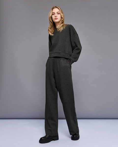 Access fashion 807i sweatpants with rhinestone