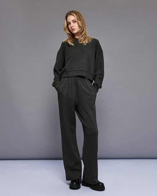 Access fashion 807i sweatpants with rhinestone