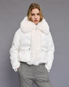 Access fashion 9112 short jacket faux fur detail