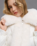 Access fashion 9112 short jacket faux fur detail