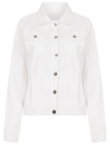 White Stretch cotton Denim Jacket