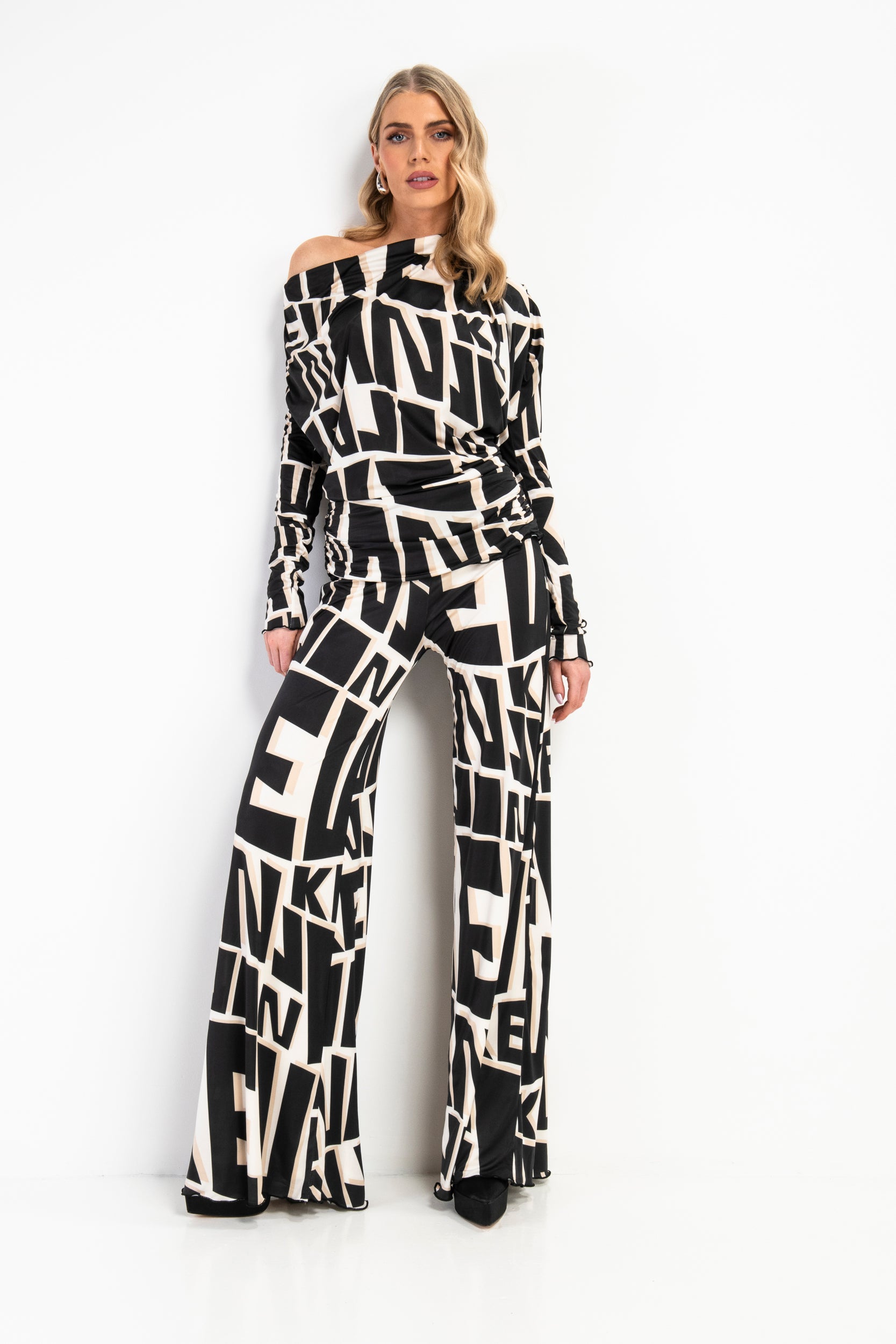 Kevan Jon COLIN Jumpsuit Blk/ivory