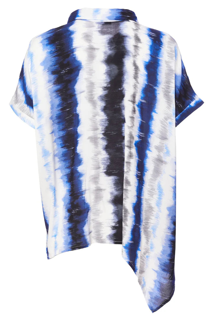 NAYA NAS24140 Navy print Shirt