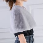 Sleeveless faux fur shrug