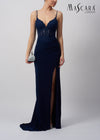 MC181328 TIE BACK DRESS NAVY