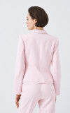 Access Fashion cropped double breasted blazer