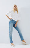 Access fashion t-shirt with metallic monogram & heart detail