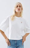 Access fashion t-shirt with metallic monogram & heart detail