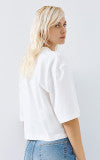 Access fashion t-shirt with metallic monogram & heart detail