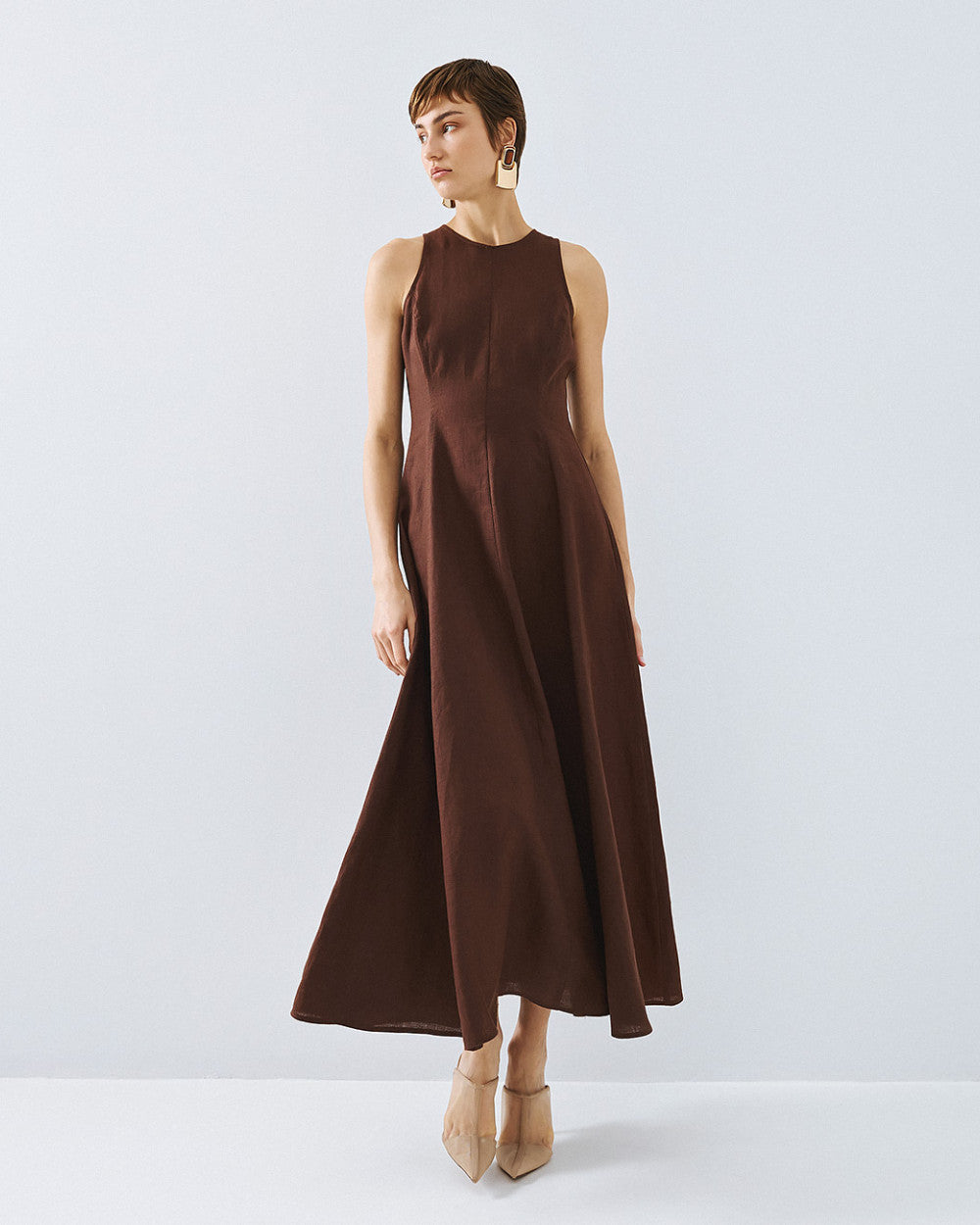 Access fashion 3360 Flared sleeveless dress