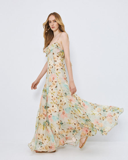 Carla Ruiz 52710 layered dress Green