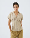 Access fashion 7002 stripe shirt OLIVE