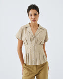 Access fashion 7002 stripe shirt OLIVE
