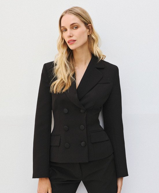Access fashion  1072 Double breasted jacket