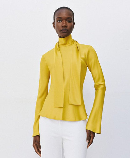 Access fashion 2092 satin blouse with scarf