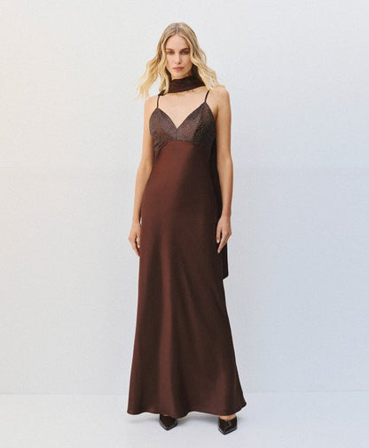 Access fashion 3337  Sequin satin maxi